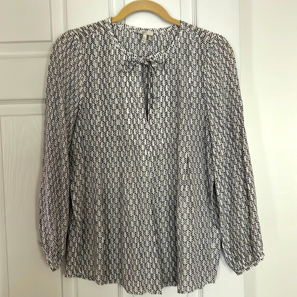 Joie silk print top in XS